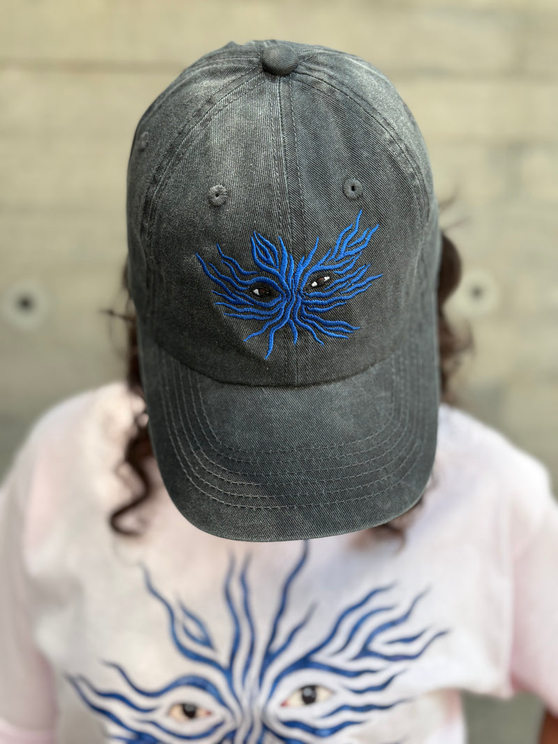 GORRA DESLAVADA NEGRA SONDER AZUL: FELIPE BAEZA