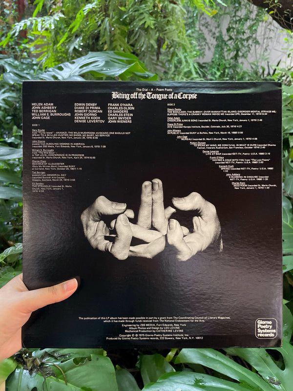 JOHN GIORNO - VINYL - BITTING OFF THE TONGUE OF A CORPSE (1975)