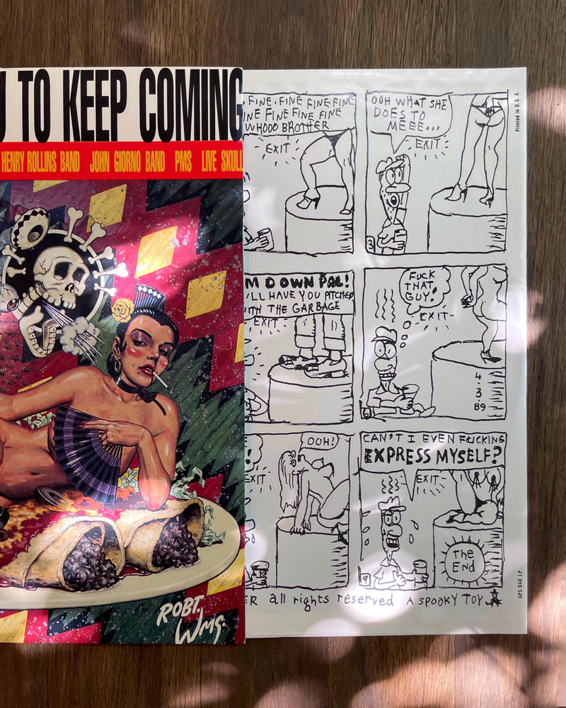 JOHN GIORNO - VINYL - LIKE A GIRL, I WANT YOU TO KEEP COMING (1989)