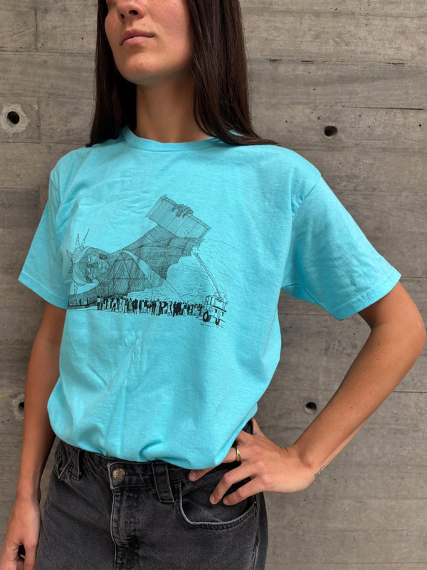 MARTA MINUJÍN - PLAYERA - LIBERTY BURGER (AZUL)