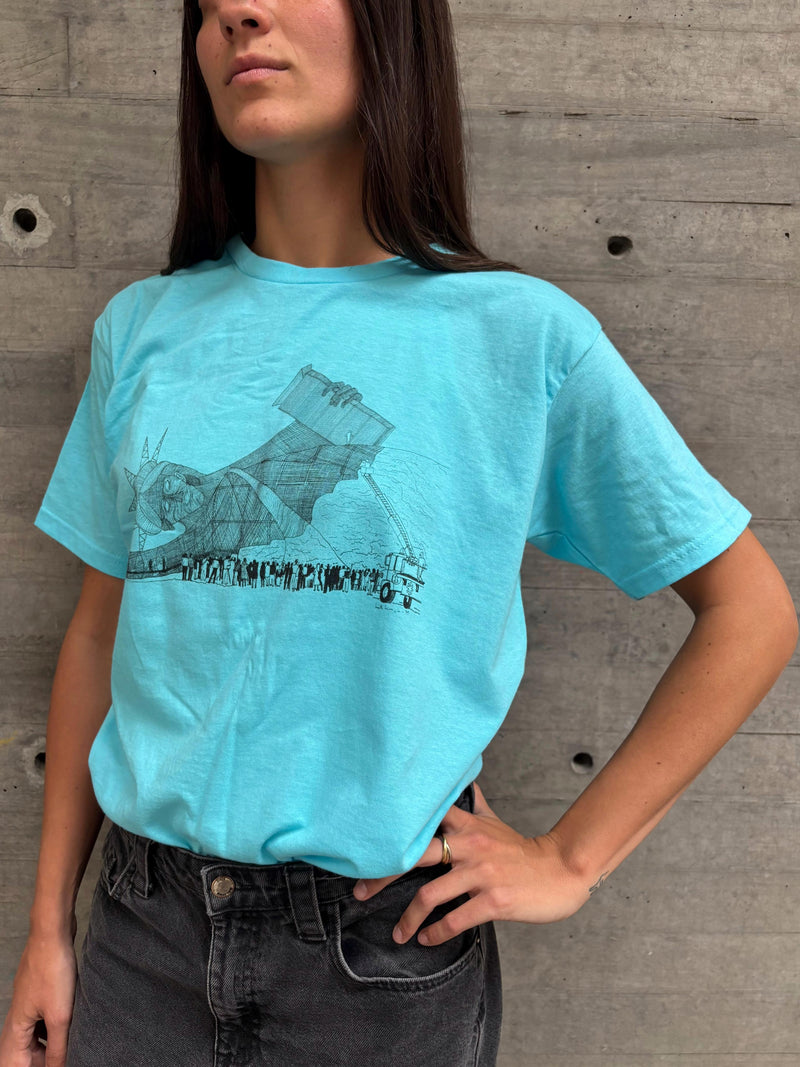 MARTA MINUJÍN - PLAYERA - LIBERTY BURGER (AZUL)