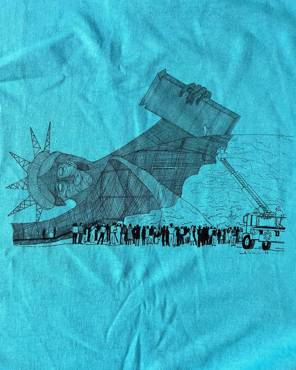 MARTA MINUJÍN - PLAYERA - LIBERTY BURGER (AZUL)